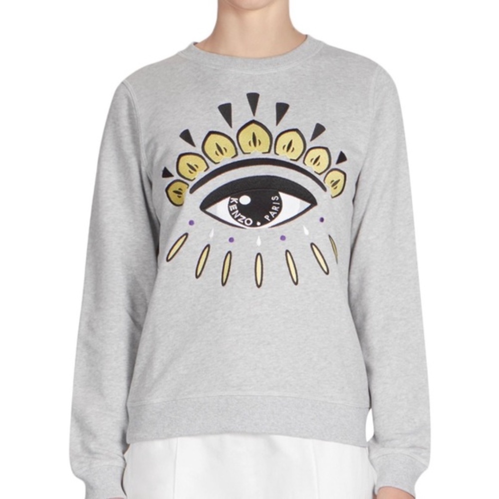 Kenzo Eye Graphic Sweatshirt Size Small Authentic
